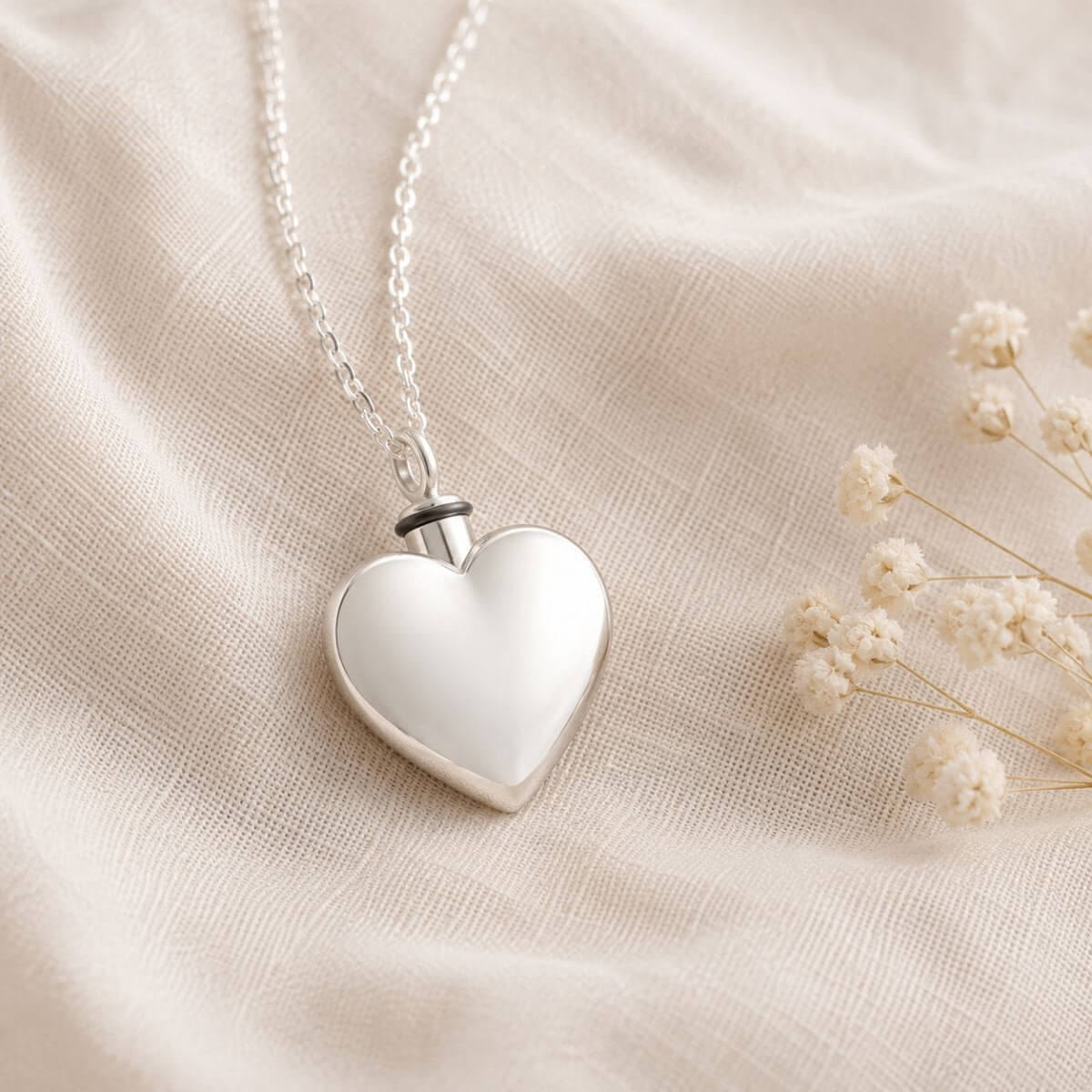 Timeless Heart Necklace Sterling Silver