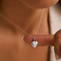 Timeless Heart Necklace Sterling Silver