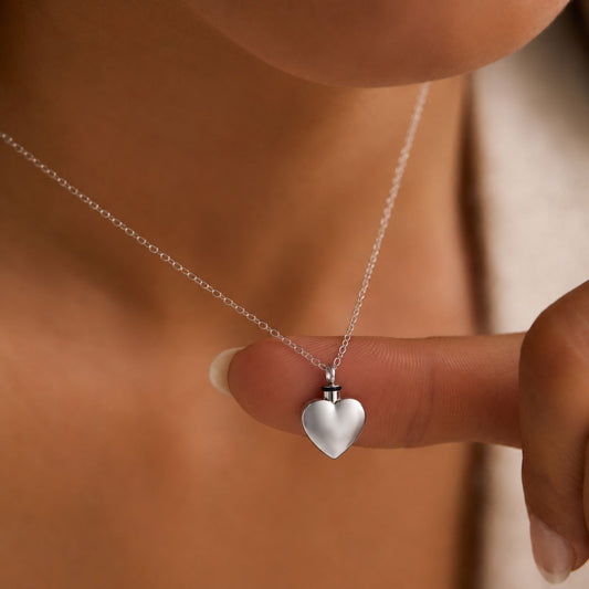 Timeless Heart Necklace Sterling Silver
