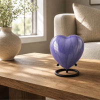 Violet Heart Keepsake Urn