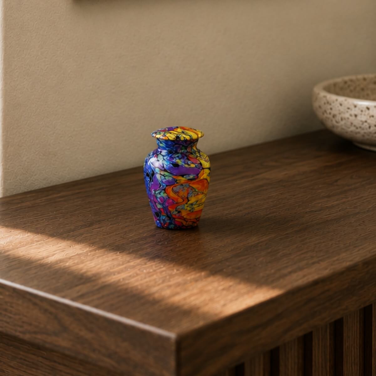 Tie Dye Mini Keepsake Urn