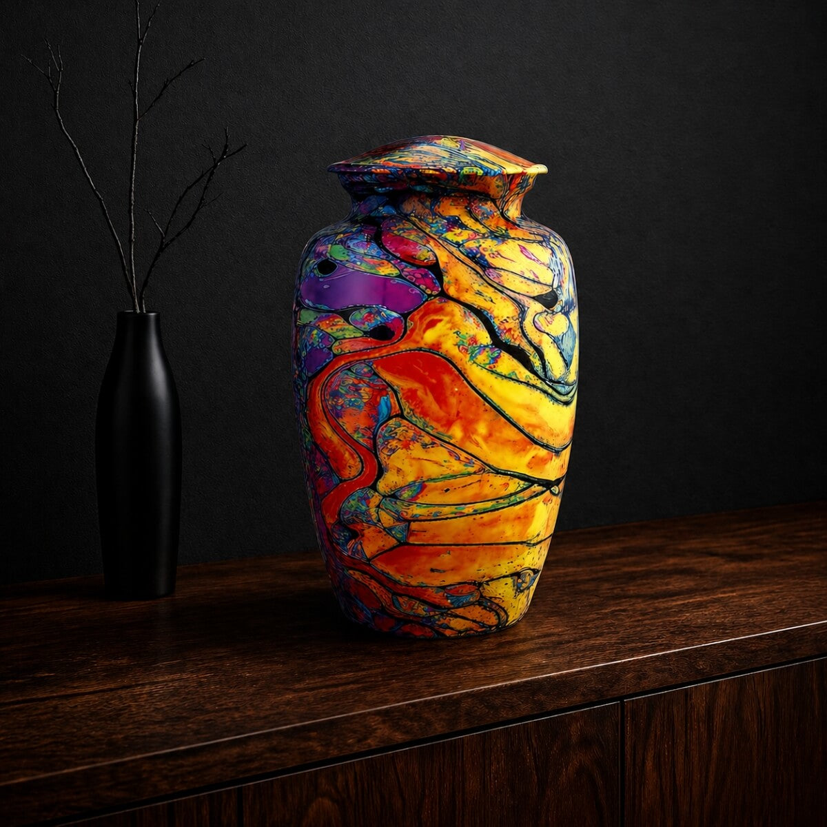 Tie Dye Urn