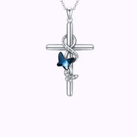 Wings of Faith Memorial Necklace Sterling Silver