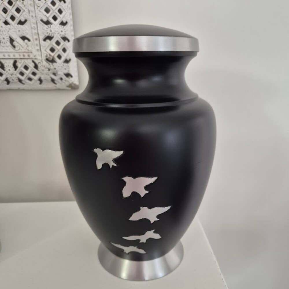 Wings of Midnight Urn