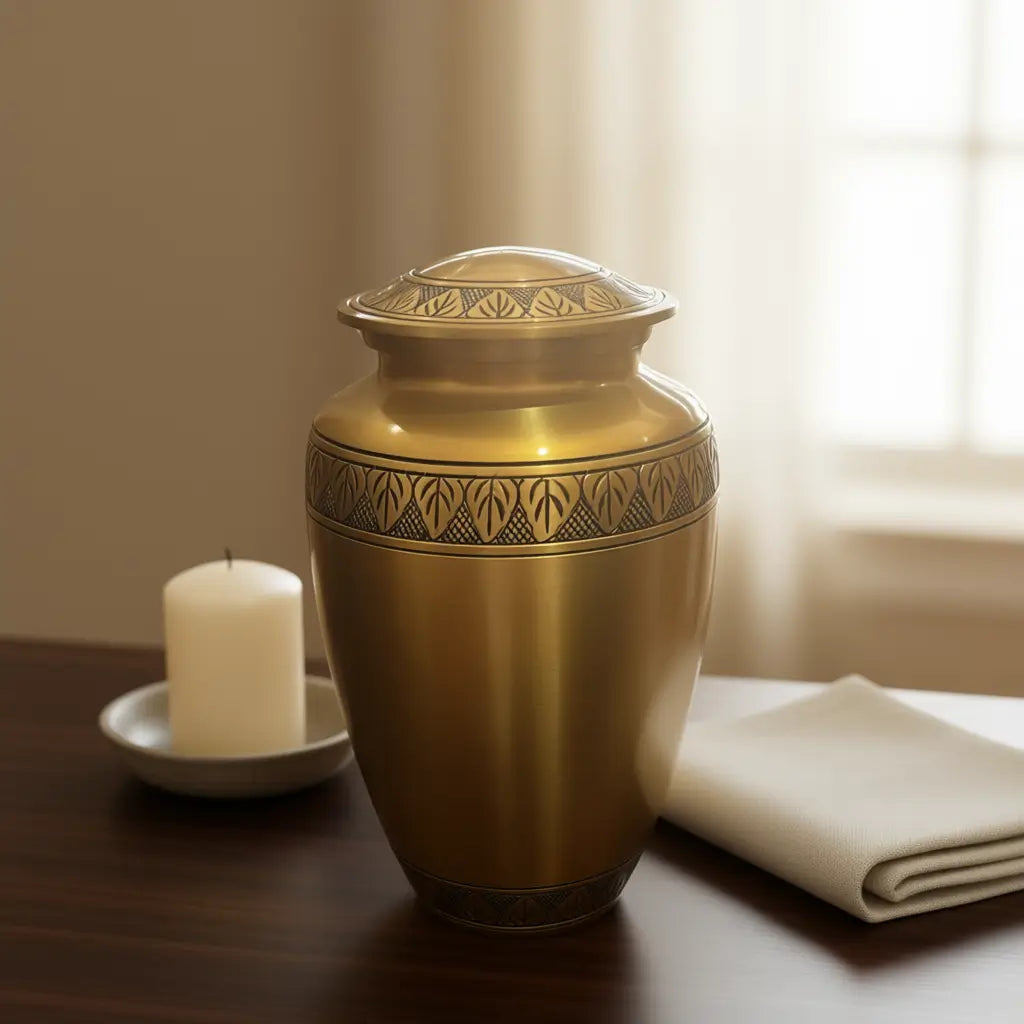 Golden Lace Tribute Urn