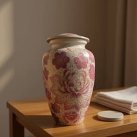 Pink Bloom Cloisonné Urn