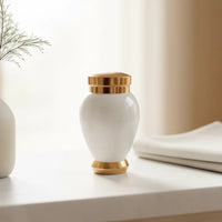 Rose Embrace White Keepsake Urn