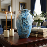 Abstract Blue Urn