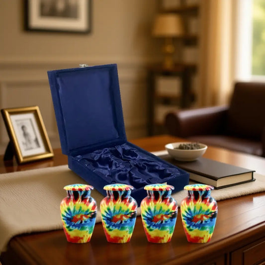 Set of 4 Token Tie-Dye Keepsake Urns