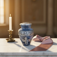 Heavenly Grace Blue Keepsake Urn
