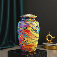 Tie Dye Urn